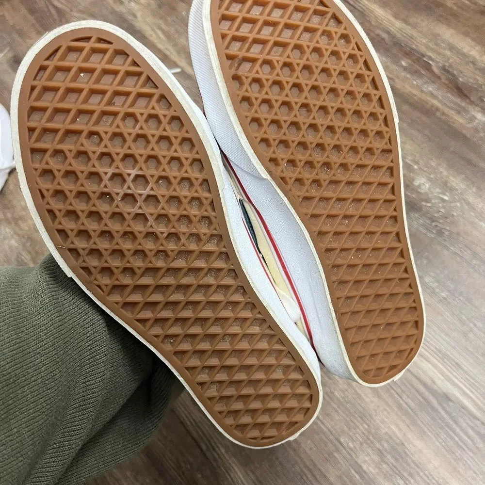 Vans Ivory Suede Sk8-Lo Flat Bottom Sneaker Size 7
